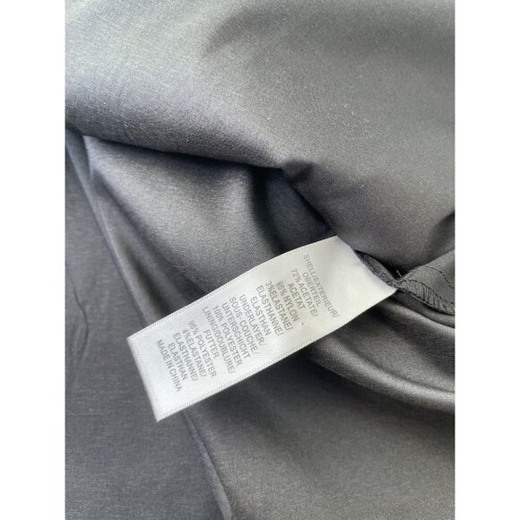 Aidan Mattox Boat Neck Sleeveless Zipper Back Twill & Mesh Dress 2 XS - Picture 7 of 13